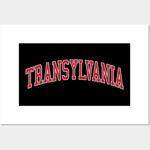 Transylvania Halloween Collegiate University Dark Academia Wall Art by PUFFYP